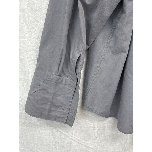 Enrico Garcia Mens Gray Button Up Dress Shirt Size 3XL 19-36/37 Long Sleeve - Picture 4 of 8
